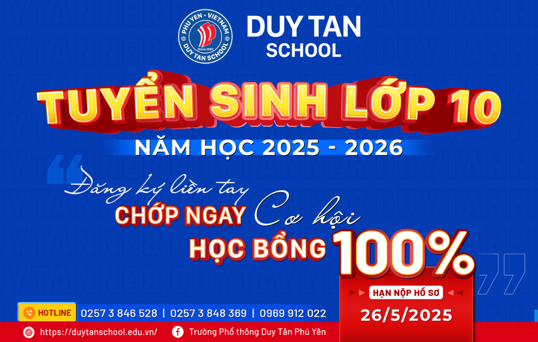 CƠ HỘI SĂN HỌC BỔNG 100% HỌC PHÍ