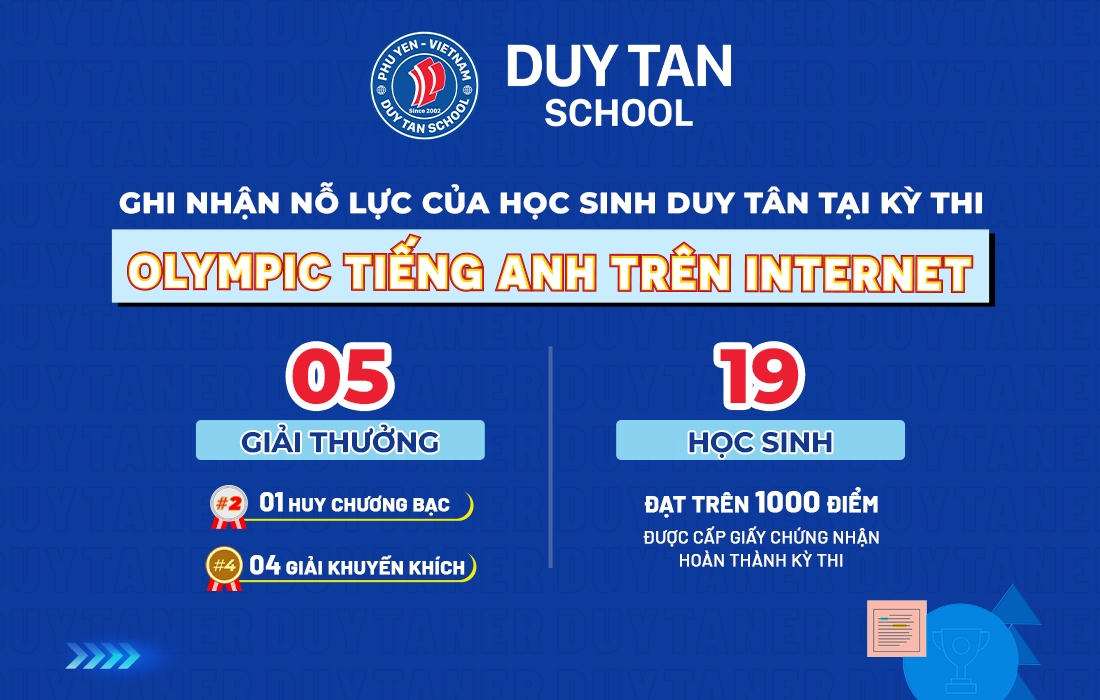 GHI NHẬN NỖ LỰC CỦA HỌC SINH DUY TÂN TẠI KỲ THI IOE CẤP QUỐC GIA NĂM HỌC 2025-2026