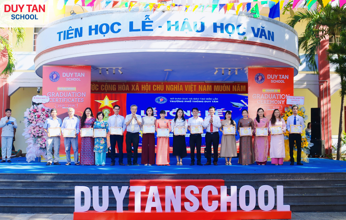 TRƯỜNG PHỔ THÔNG DUY TÂN TỔ CHỨC LỄ TỔNG KẾT NĂM HỌC 2025-2026: KHÉP LẠI MỘT HÀNH TRÌNH, MỞ RA NHỮNG ƯỚC MƠ MỚI