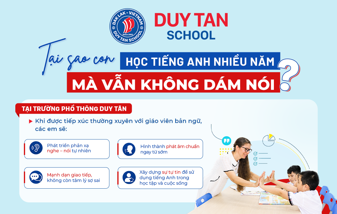 TẠI SAO CON HỌC TIẾNG ANH NHIỀU NĂM MÀ VẪN KHÔNG DÁM NÓI?