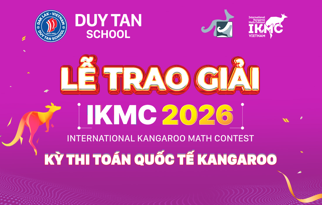 LỄ TRAO GIẢI KỲ THI TOÁN QUỐC TẾ KANGAROO 2026